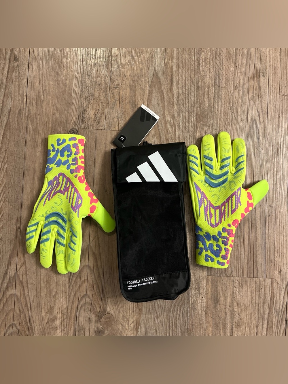 NWT Adidas Predator Pro GL Goalkeeper Soccer Goalie Gloves JN0242 Size 10.